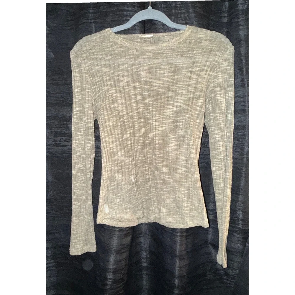 Free People Women's 2 Piece Bundle Long Sleeve Knit Top + Floral tank top small